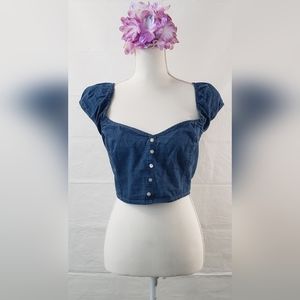 DEREK HEART Tie Back Top